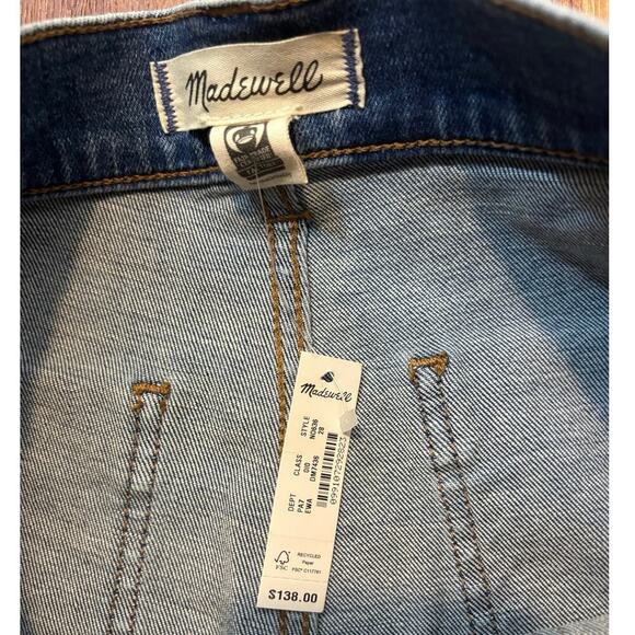 NWT Madewell Mid Rise Kick Out Crop Jeans In Elkton Wash Size 28 - Picture 6 of 9